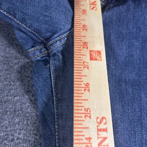 Lucky Brand 34/29 Mens Relaxed Straight Leg Jeans Denim Blue - Picture 10 of 12